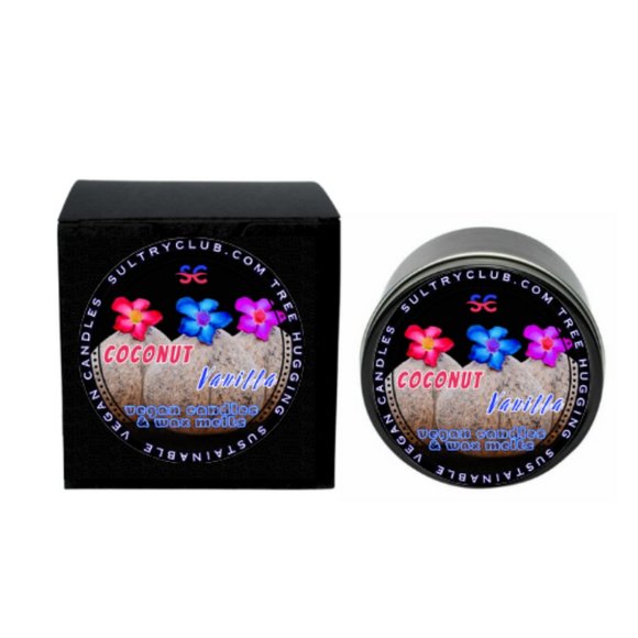 COCONUT VANILLA SULTRY MELTS OR TRAVEL CANDLE - Picture 2 of 4